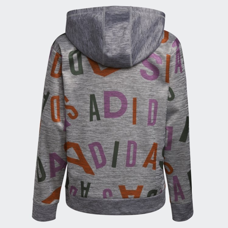 Moletom Adidas Lineage Love Heather Com Capuz Carbon Hthd