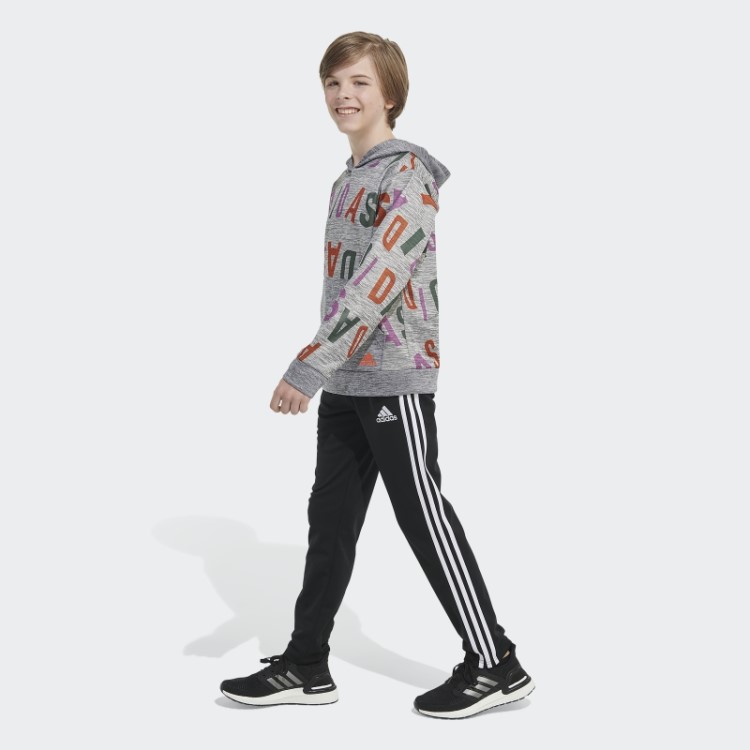 Moletom Adidas Lineage Love Heather Com Capuz Carbon Hthd