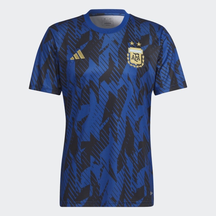 Camisa Pré-jogo Adidas Argentina Azul Royal