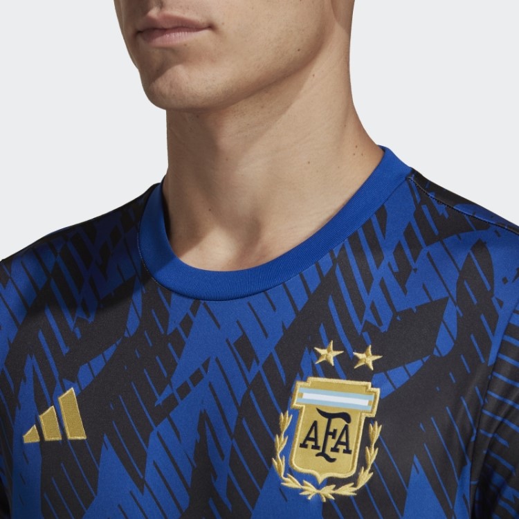 Camisa Pré-jogo Adidas Argentina Azul Royal