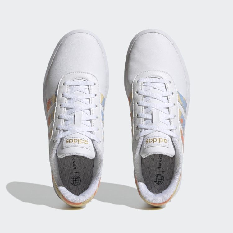 Sapatos De Plataforma De Quadra Adidas Brancos