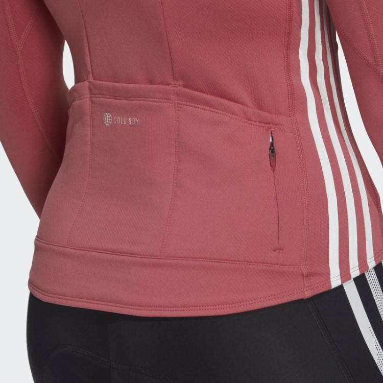 Camisa De Ciclismo Manga Longa Adidas The Cold.rdy Vermelha