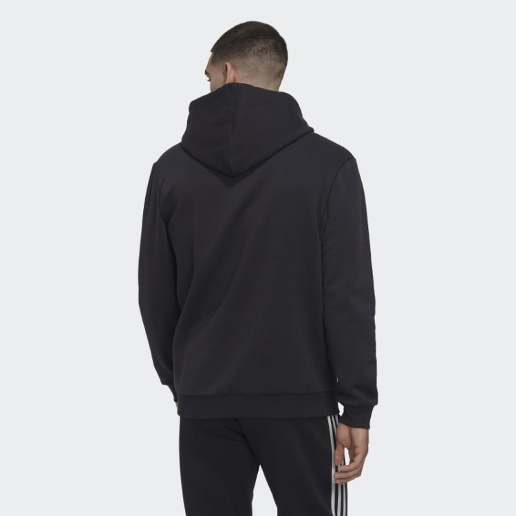 Moletom French Terry Com Estampa Camuflada Preto Adidas Essentials