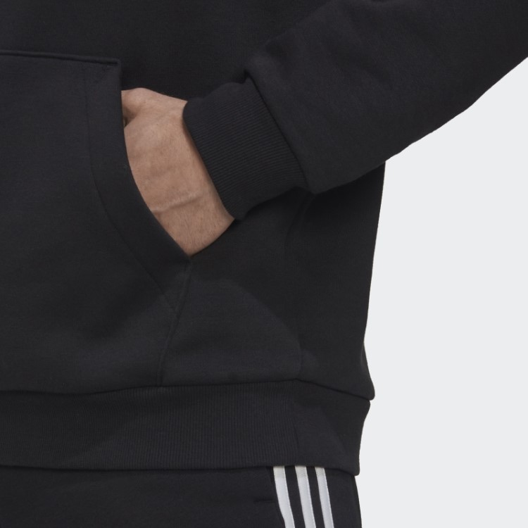 Moletom French Terry Com Estampa Camuflada Preto Adidas Essentials