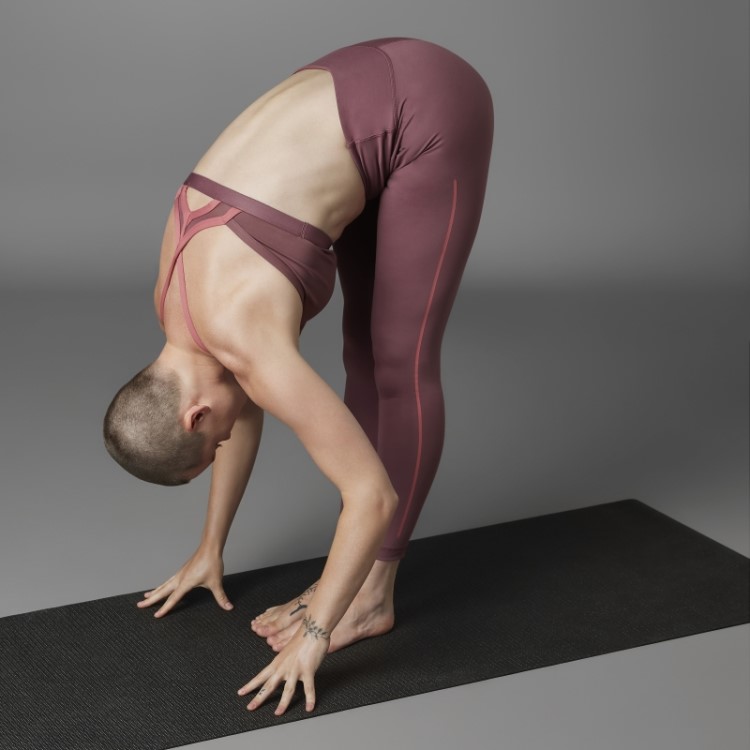 Leggings 7/8 De Yoga Adidas Bordô Autêntico Equilíbrio