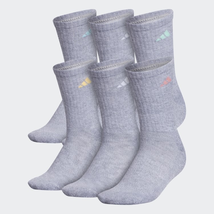 Meias Esportivas Cinza Médio 6 Pares Adidas