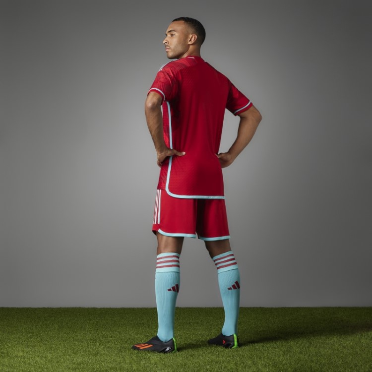 Colômbia 22 Away Camisa Autêntica Vermelha Adidas