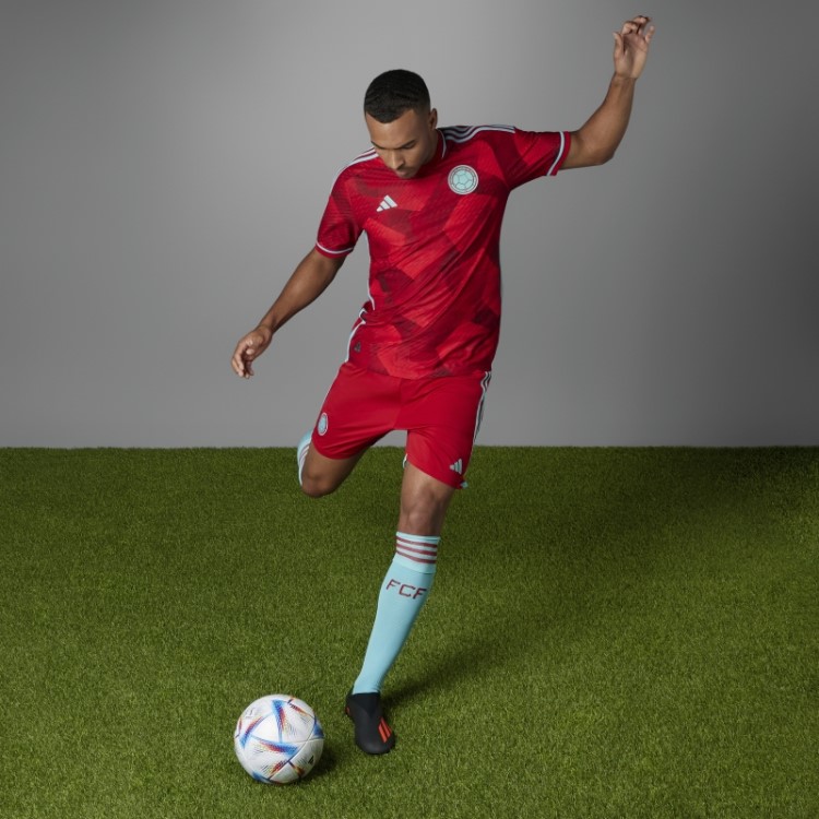 Colômbia 22 Away Camisa Autêntica Vermelha Adidas