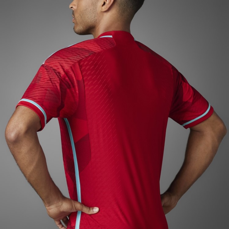 Colômbia 22 Away Camisa Autêntica Vermelha Adidas