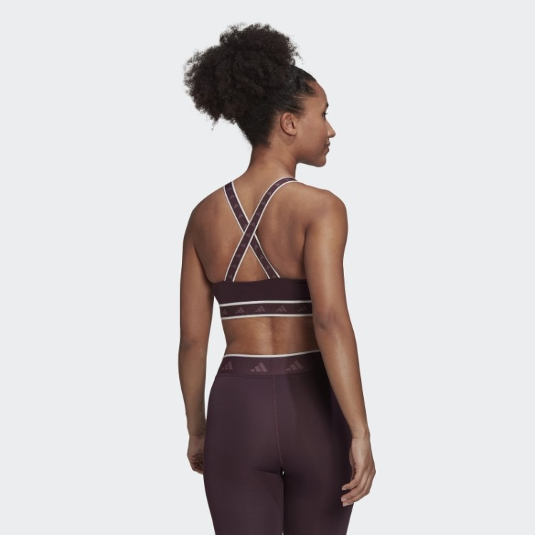 Moda Adidas Powerimpact Training Suporte Médio Sutiã Techfit Tom Ecru