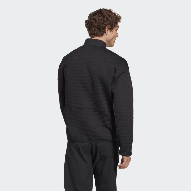 Jaqueta De Lã Preta Terrex Utilitas Com Zíper 1/2 Adidas