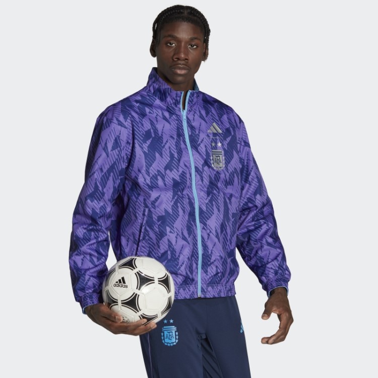 Jaqueta Azul Claro Adidas Argentina Hino