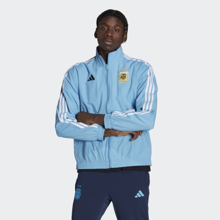 Jaqueta Azul Claro Adidas Argentina Hino