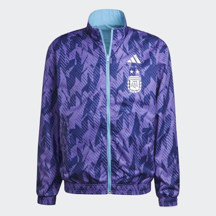 Jaqueta Azul Claro Adidas Argentina Hino
