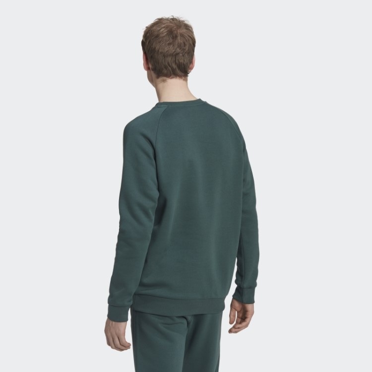 Adicolor Essentials Trefoil Moletom Gola Redonda Adidas Verde