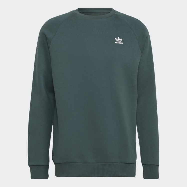 Adicolor Essentials Trefoil Moletom Gola Redonda Adidas Verde