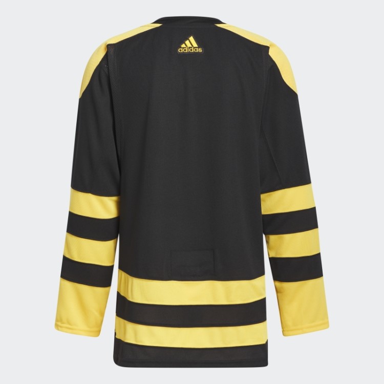 Black Bruins Camisa Clássica De Inverno Autêntica Com Marca De Palavra Adidas