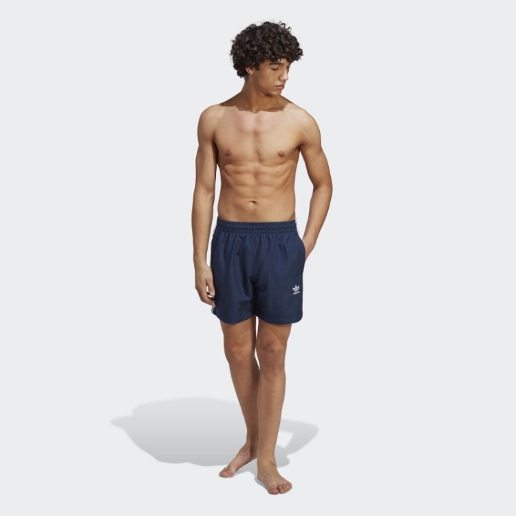 Short De Natação Adidas Night Indigo Originals Adicolor Com As Três Listras
