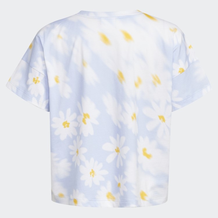 Blue Dawn Camiseta Adidas Com Estampa Allover E Caixa Solta
