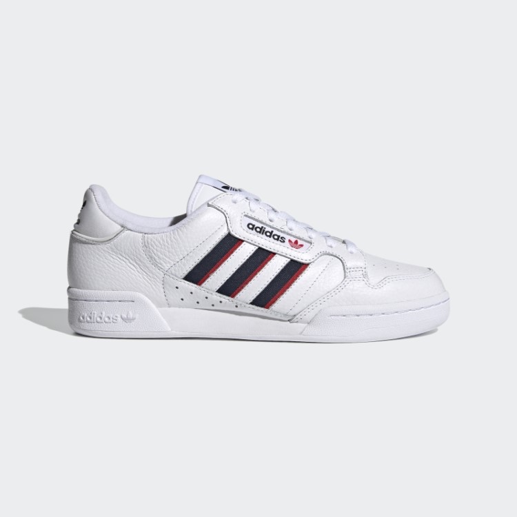 Tênis Branco Continental 80 Listras Adidas