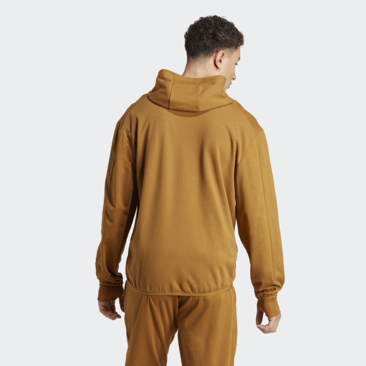 Adidas Yoga Base Training Aeroready Moletom Com Capuz Bronze