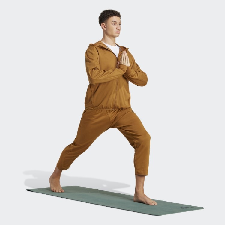 Adidas Yoga Base Training Aeroready Moletom Com Capuz Bronze