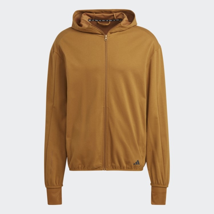 Adidas Yoga Base Training Aeroready Moletom Com Capuz Bronze