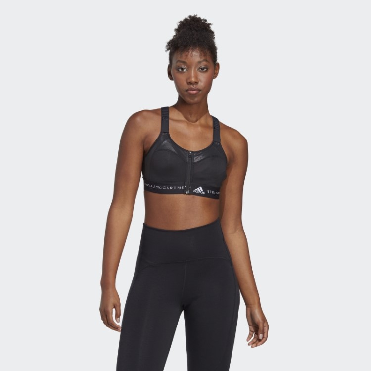 Sutiã Esportivo Preto Quente Adidas By Stella Mccartney Truestrength Pós-mastectomia De Alto Suporte
