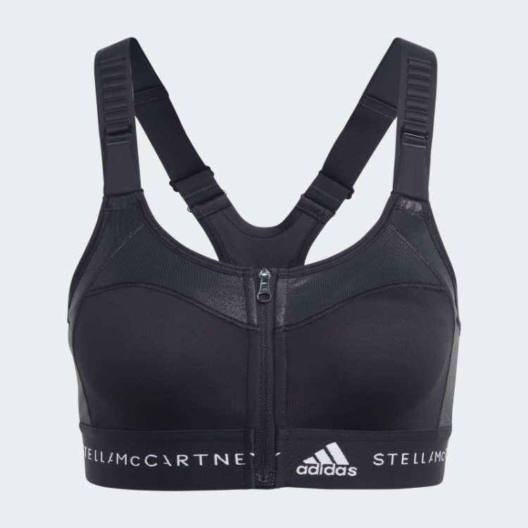 Sutiã Esportivo Preto Quente Adidas By Stella Mccartney Truestrength Pós-mastectomia De Alto Suporte