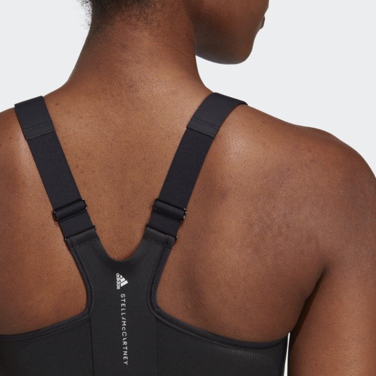 Sutiã Esportivo Preto Quente Adidas By Stella Mccartney Truestrength Pós-mastectomia De Alto Suporte