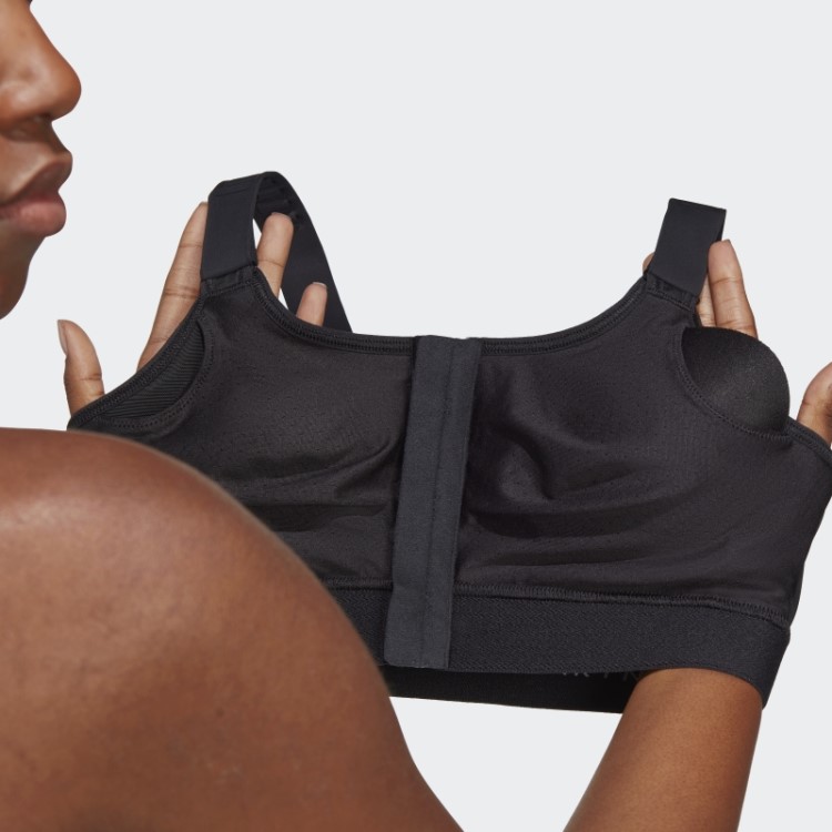Sutiã Esportivo Preto Quente Adidas By Stella Mccartney Truestrength Pós-mastectomia De Alto Suporte