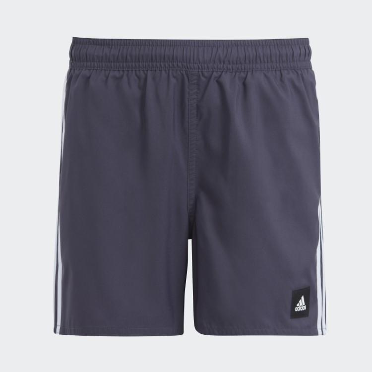 Bermuda De Banho Adidas 3 Listras Azul Marinho