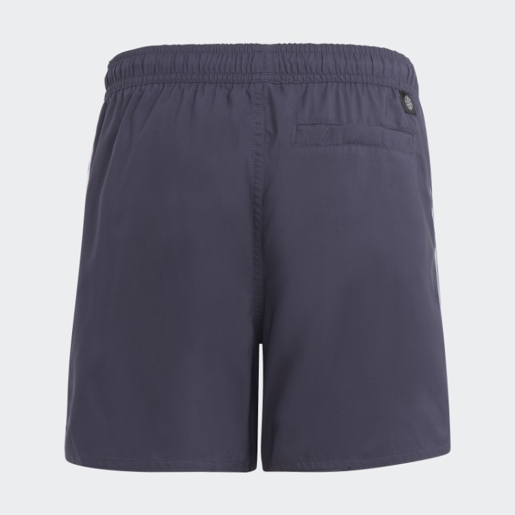 Bermuda De Banho Adidas 3 Listras Azul Marinho