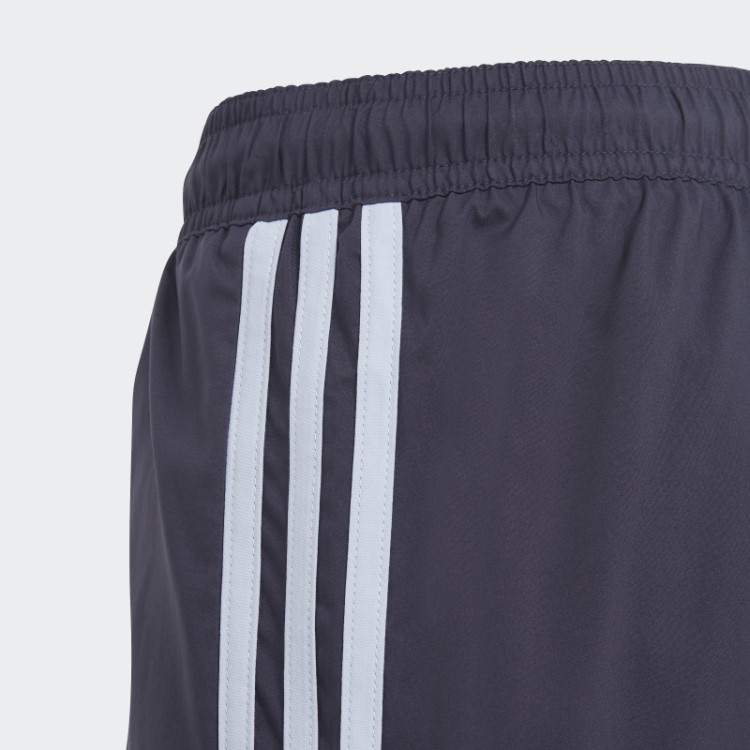 Bermuda De Banho Adidas 3 Listras Azul Marinho