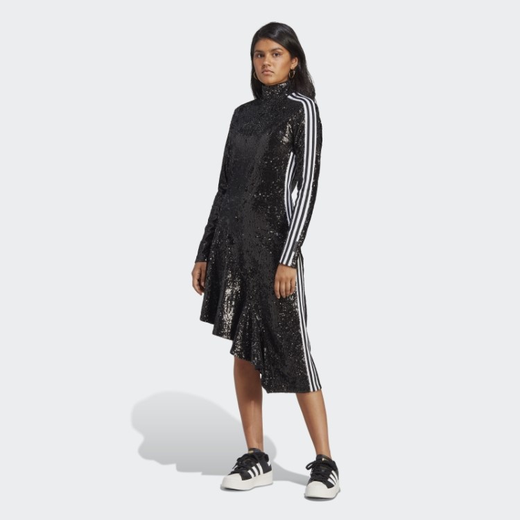 Vestido De Lantejoulas Versão Azul Adidas Preto