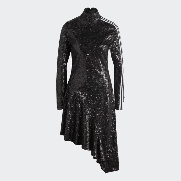Vestido De Lantejoulas Versão Azul Adidas Preto