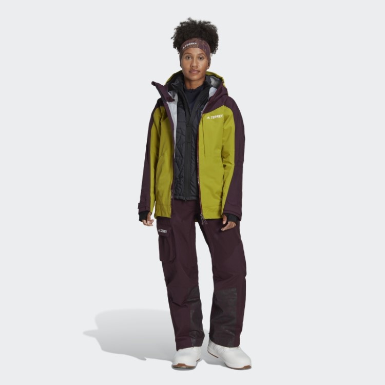 Calça De Neve De Nylon Pós-consumo Terrex De 3 Camadas Marrom Adidas