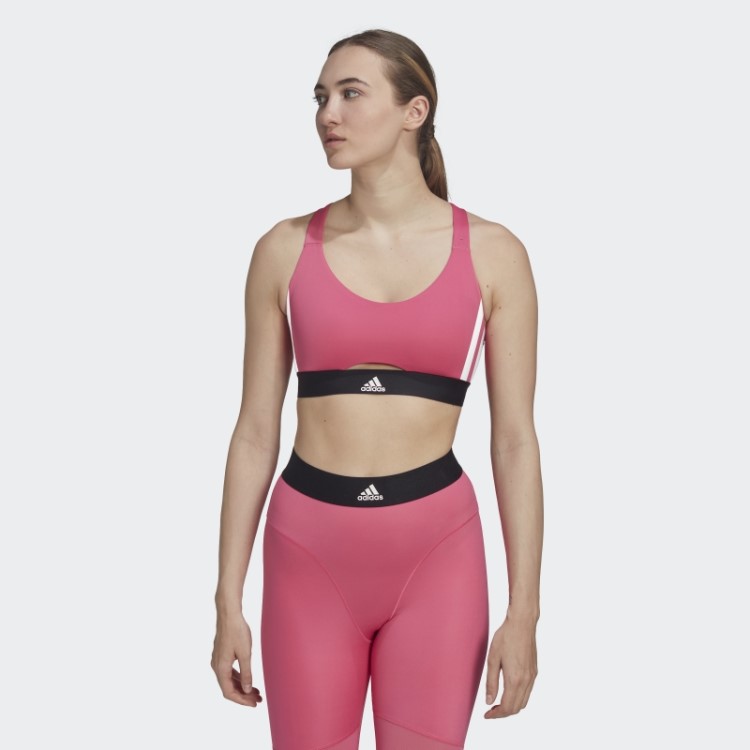 Sutiã Hiperglam De Suporte Médio Adidas Powerreact Magenta