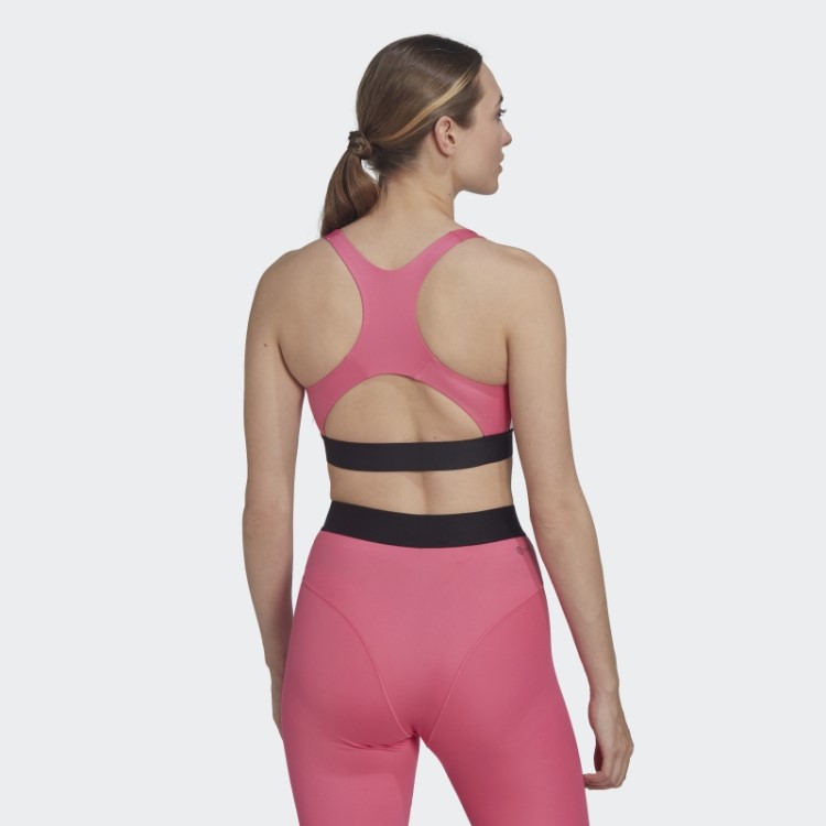 Sutiã Hyperglam De Suporte Médio Magenta Powerreact Adidas