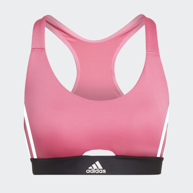 Sutiã Hyperglam De Suporte Médio Magenta Powerreact Adidas