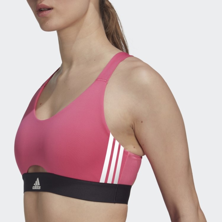 Sutiã Hyperglam De Suporte Médio Magenta Powerreact Adidas