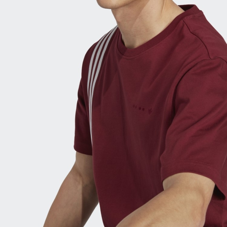 Camiseta Vermelha Fashion Adidas Rifta Metro Manga Curta