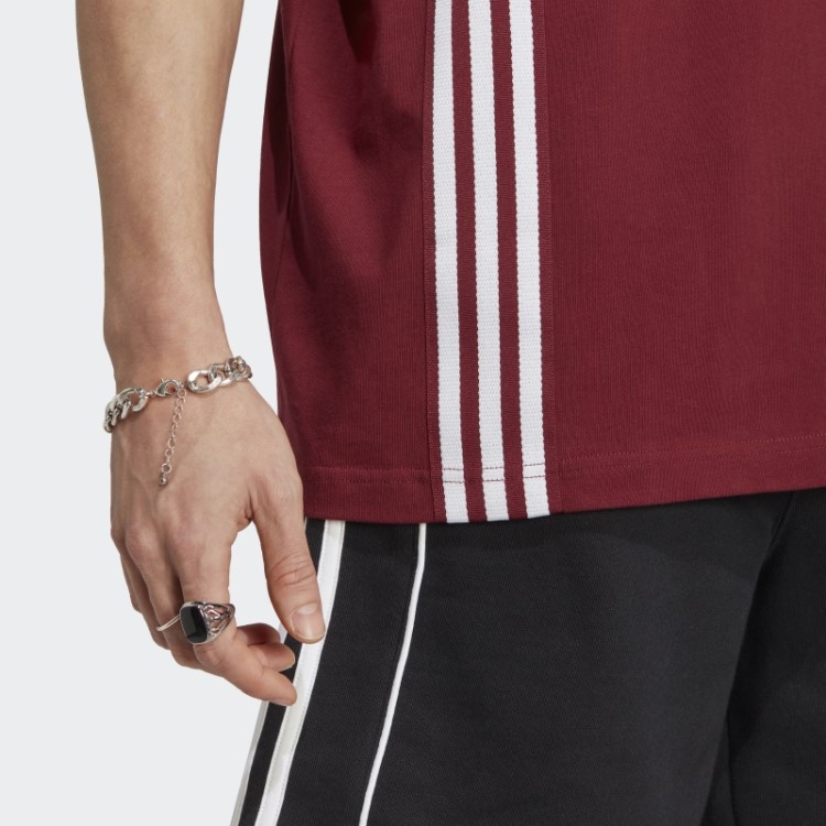 Camiseta Vermelha Fashion Adidas Rifta Metro Manga Curta