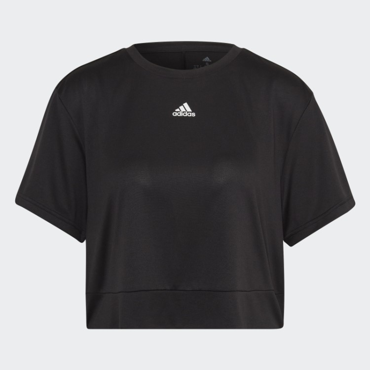 Camiseta Aeroready Studio Corte Solto Adidas Preta
