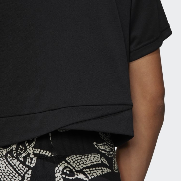 Camiseta Aeroready Studio Corte Solto Adidas Preta