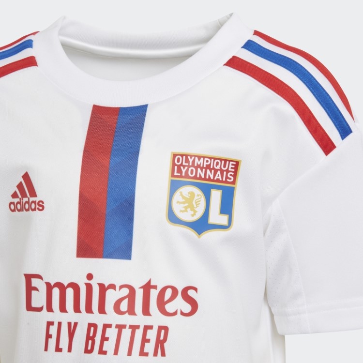 Branco Olympique Lyonnais 22/23 Home Mini Kit Adidas