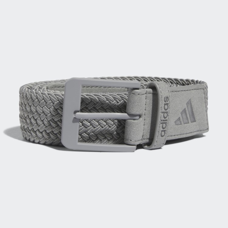 Cinto Elástico Trançado Adidas Cinza