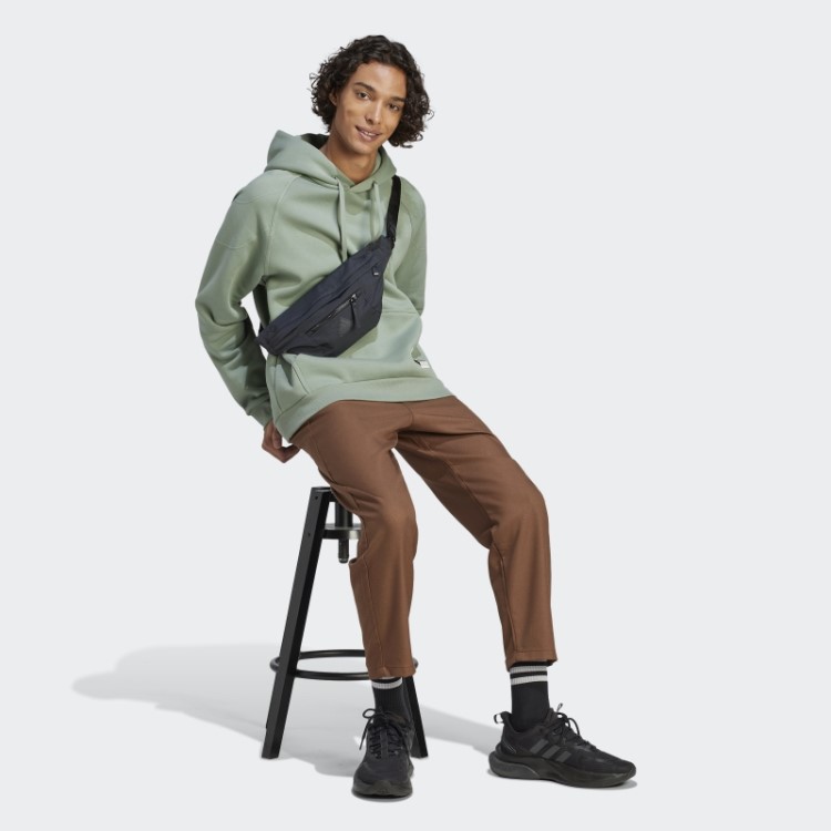 Moletom Com Capuz De Lã Verde Prata Adidas