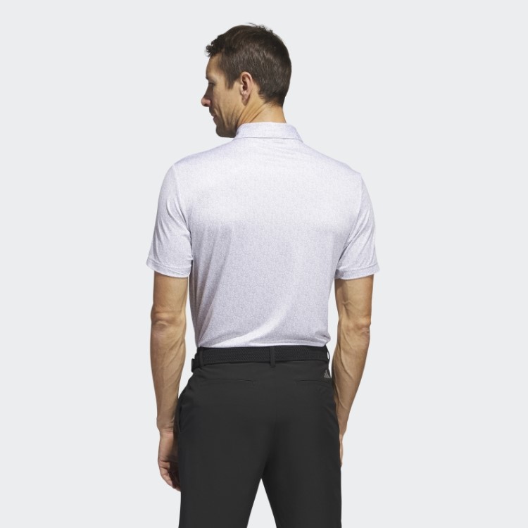 Camisa Polo De Golfe Com Estampa Allover Ultimate365 Adidas Branca