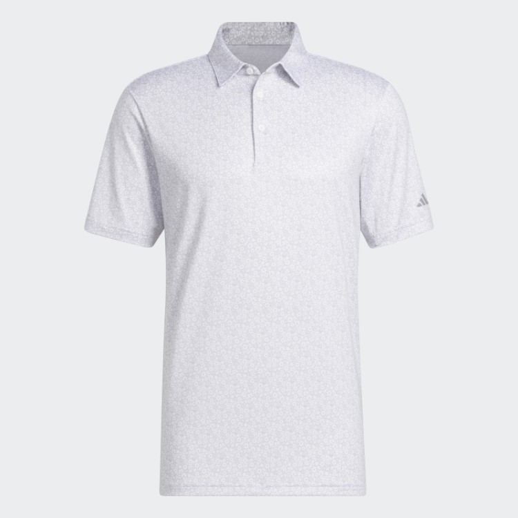 Camisa Polo De Golfe Com Estampa Allover Ultimate365 Adidas Branca